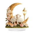 thumbnail image 1 of JoyMoreHome Moon Tabletop Ornament, Sheep Display 2D Plane Housewarming Gift, Interior Design Centerpiece Table Decoration for Living Room, Tabletop & Home, 1 of 8