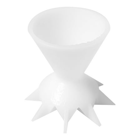 JoyMoreHome Painting Pouring Cup White Plastic Paint Pouring Split Cup DIY Painting Supplies Funnel