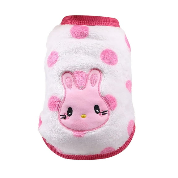 JoyMoreHome Pet Clothes Sleeveless Vest for Small Pet, Cute Flannel Small Animals Sweater Costume for Small Pet