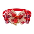 thumbnail image 1 of JoyMoreHome Pet Collar with Cute Bow Tie and Bell, Christmas Pet Plaid Collar, Cute Bow Tie Collar for Cats and Puppies, 1 of 6