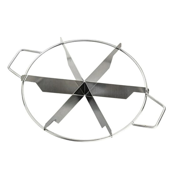 JoyMoreHome Pie and Cake Marker Aluminum Alloy Guideline and Portion Divider Cake Cutter 6, 8 cut Silver Pie Slice Cutter Baking Tools Kitchen Accessories Cook Supplies for Cheesecake Pizza