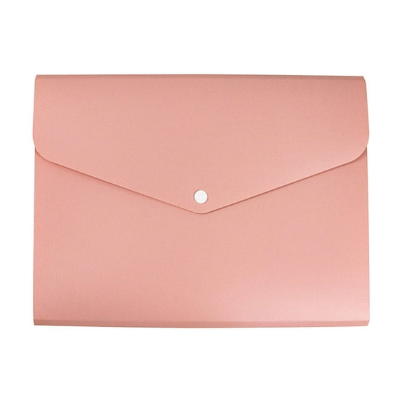 JoyMoreHome Plastic Envelopes Poly Envelopes Pastel Color Document Folders with Snap Button File Folders Document Organizer for Office Home