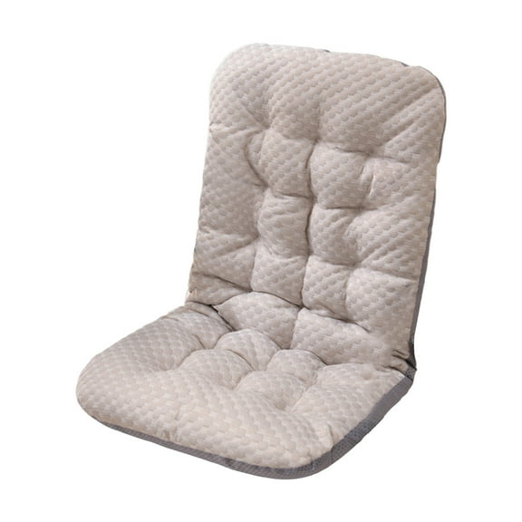 JoyMoreHome Plush Seat Pad with Back Support, 36.6x16.9 Inch, Soft Cozy Breathable Pad for Indoor Outdoor Chair, Office, Car