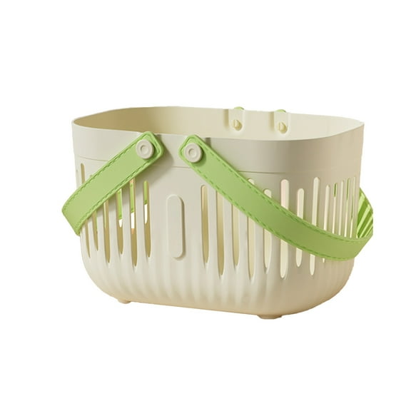 JoyMoreHome Portable Shower Caddy Tote Basket, Plastic Basket with Handle, Hollow Out Storage Tote Bin, for Storage Tool, Clothes, Cleaning Supplies