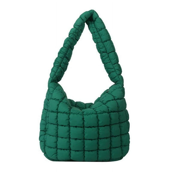 JoyMoreHome Quilted Tote Bag for Women Puffer Bag Lightweight Padding Shoulder Purse Satchel Handbag Cloud Bags with Zip