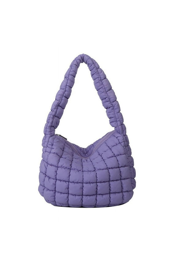 Quilted Tote Bag for Women Puffer Bag Lightweight Padding Shoulder Purse Satchel Handbag Cloud Bags with Zip