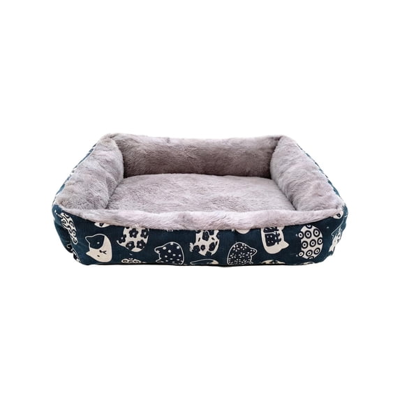 JoyMoreHome Rectangle Warm Pet Bed, Removable Soft Cozy Pet Bed with Non-Slip Bottom, for Puppy, Kitten