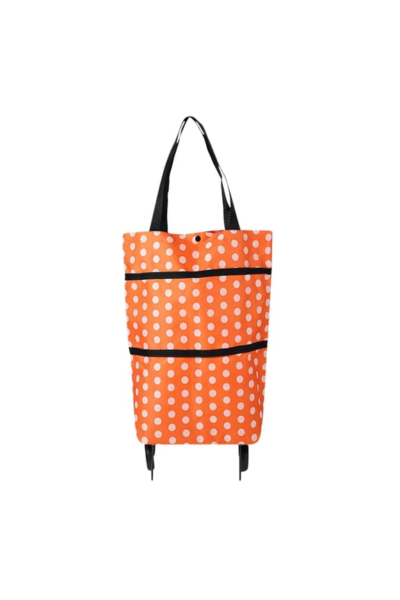 Reusable Bags with Waterproof Coating and folding wheels - Foldable Tote Bags for Shopping, Multi-Purpose Storage for Groceries