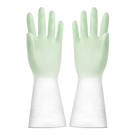 JoyMoreHome Rubber Cleaning Gloves for Dishwashing - Non-slip ...