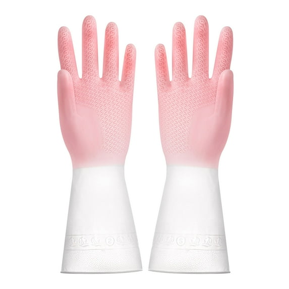 JoyMoreHome Rubber Cleaning Gloves for Dishwashing - Non-slip, Waterproof Reusable Kitchen Gloves for Washing Dishes & Bathroom Cleaning, Perfect for Men Woman