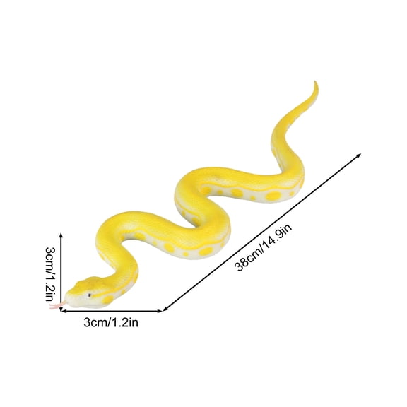 JoyMoreHome Rubber Snakes Fake Snake - Realistic Keep Birds Away - Prank Life Size Toy That Look Real - Garden Plastic Scare Birds