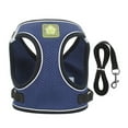 thumbnail image 1 of JoyMoreHome S Size Dog Harness and Traction Rope Set, Soft Mesh Pet Harness, Reflective Adjustable Vest for Small Medium Large Dogs, Cats. Use for Outdoor Walk, Travel and Camping, 1 of 5