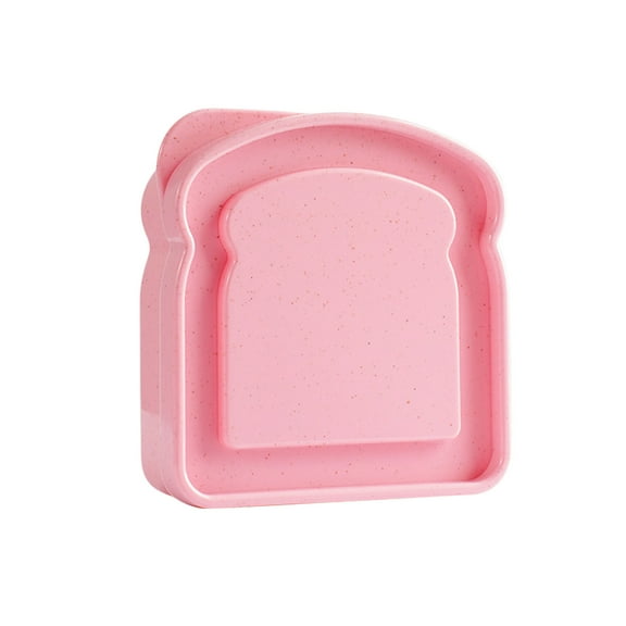 JoyMoreHome Sandwich Containers, Plastic Toast Shape Sandwich Box, Reusable Sandwich Box Food Storage Containers, Microwave & Dishwasher Safe, for Office, Camping