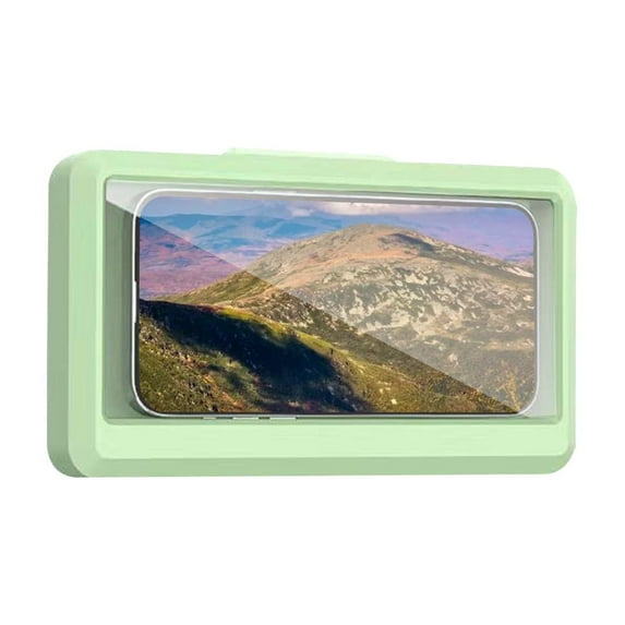 JoyMoreHome Shower Phone Holder Waterproof - 360 Rotatble Adjustable Shower Case Holder, Bathroom Wall Phone Mount Stand Anti Fog Case, Washroom Accessories