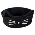 thumbnail image 1 of JoyMoreHome Small Storage Cute Cat Cotton Rope Woven Basket, Blanket Basket Organizer With Ears Toy Storage Bin Box, 1 of 7