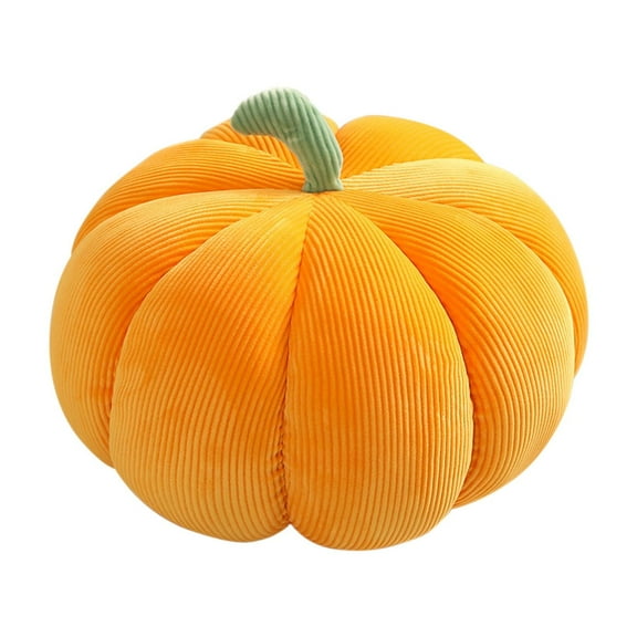 JoyMoreHome Soft Plush Pumpkin Shaped Throw Pillow, Halloween Thanksgiving Pumpkin Throw Pillow, for Fall Halloween Thanksgiving Party Car Bedroom Living Room Home Couch Decoration