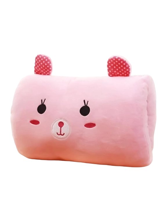 Soft Rabbit Shape Warm Hand Pillow, Portable Washable Hand Pillow for Travel, Home, Livingroom, Commute