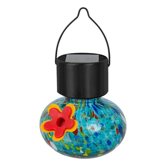 JoyMoreHome Solar Lights Outdoor Waterproof, Solar Powered Hanging Lights Cracked Glass Hanging Globes for Decoration, Garden Tree Ornaments