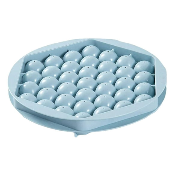 JoyMoreHome Spherical Ice Cube Tray with Lids - Easy Release for Ice Coffee or Drinks