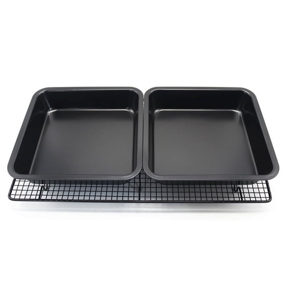 JoyMoreHome Square Cake Pan, Small Baking Roasting Pans with Stainless Steel Core & Nonstick Coating, for Making Cakes Brownie Lasagna, Non-toxic & Sturdy, Oven Safe & Easy to Clean
