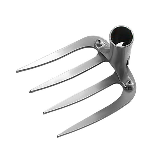 JoyMoreHome Stainless Steel 4-Teeth Weed Rake, Hand Weed Tool, Use for Garden, Yard Weed.