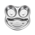 thumbnail image 1 of JoyMoreHome Stainless Steel Divided Plates, Metal Unbreakable Portion Control Plate, Cute Animal Shaped Steel Plates, BPA Free, 1 of 5