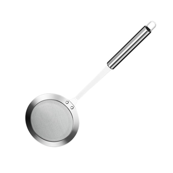 JoyMoreHome Stainless Steel Fine Mesh Strainer, Fine Mesh Sieve for Kitchen Cooking, Long Handle Food Strainer Steel Colander