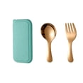 thumbnail image 1 of JoyMoreHome Stainless Steel Mini Tableware Thickened Short Handle Small Spoon Fork, with Storage Box, 1 of 6