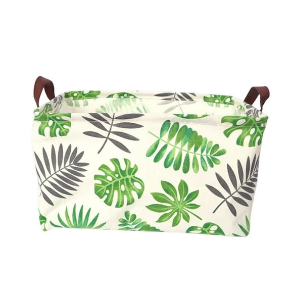 JoyMoreHome Storage Basket with Handle Waterproof PE Coated Storage Box Storage Basket Office, Bedroom, Bathroom Interior Decoration