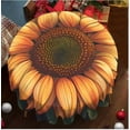 thumbnail image 1 of JoyMoreHome Sunflower Printed Tablecloth, 59.8x59.8 Inch Sunflower Petal Bloom Pattern Decorative Tablecloth, for Diningroom, Party, Dining Table, 1 of 5