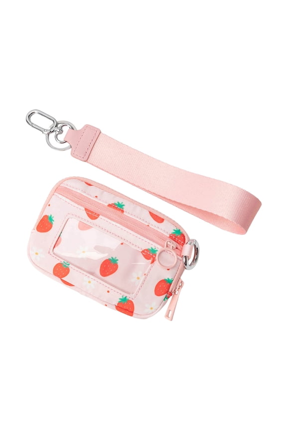 The Wallet Zip Card Case with Keychain and ID Window, Portable Durable Wallet for Travel, Daily Use