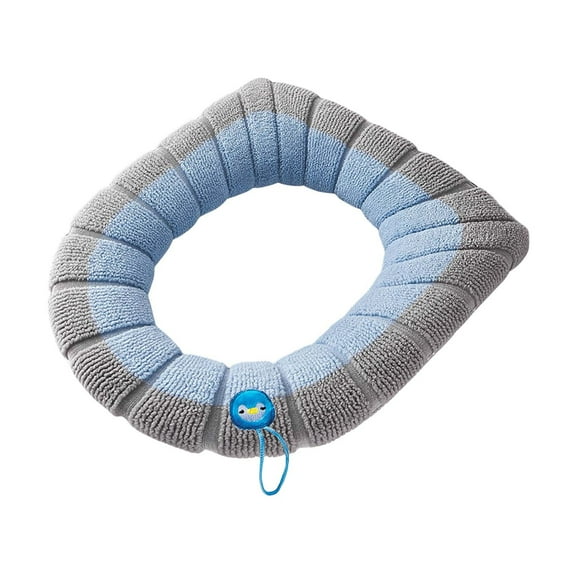 JoyMoreHome Toilet Seat Covers Soft Toilet Seat Warmer Cushion with Handle Thick Stretchable Washable Bathroom Toilet Seat Cushion Fits Oval Toilet Seat, Toilet Seat Covers