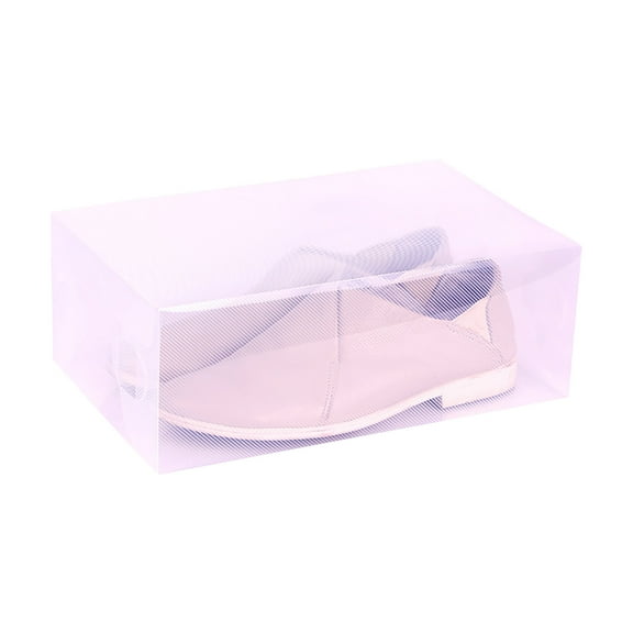 JoyMoreHome Transparent Stackable Plastic Shoe Storage Boxes Organizer Containers, for Home Closet Shoe Management