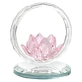 thumbnail image 1 of JoyMoreHome Valentine Day Crystal Lotus Flower Figurine, Transparent Lotus Flower Decoration for Office, Livingroom, Bedroom, 1 of 6