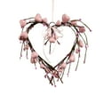 thumbnail image 1 of JoyMoreHome Valentine Day Heart Shape Artificial Rattan Wreath with Small Heart Decor, Durable Holiday Hanging Ornament for Wall, Window, Door, 1 of 6