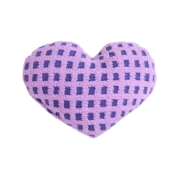 JoyMoreHome Valentine Day Heart Shape Grid Throw Pillow, Soft Comfortable Breathable Throw Pillow, for Bedroom, Livingroom, Sofa, Office