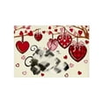 thumbnail image 1 of JoyMoreHome Valentine Day Linen Placemat, Easy to Clean, 11.8x17.7 Inch Durable Non-Slip Placemat for Holiday Party, Home Gathering, Diningroom, 1 of 6
