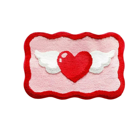 JoyMoreHome Valentine Day Theme Printed Doormat, Non-Slip Cozy Decorative Rug, for Bathroom, Kitchen, Indoor Outdoor Entrance Door