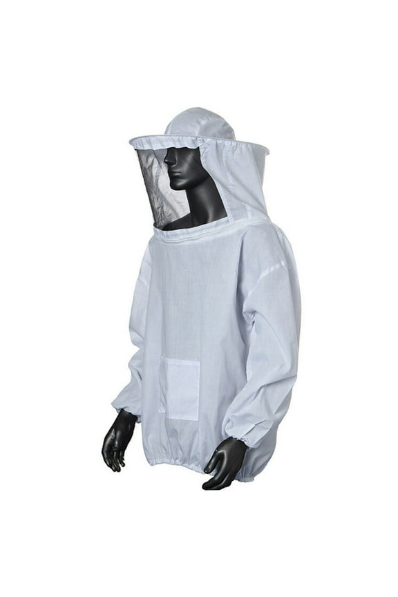 Ventilated Beekeeping Jacket with Round Veil, Lightweight Breathable Airmesh Fabric, Comfortable Protective Bee Safety Gear