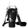 thumbnail image 1 of JoyMoreHome Water Bottle Carrier Bag with Phone Pocket, Portable Insulated Cup Bag with Adjustable Strap, for Hiking, Travel, 1 of 6