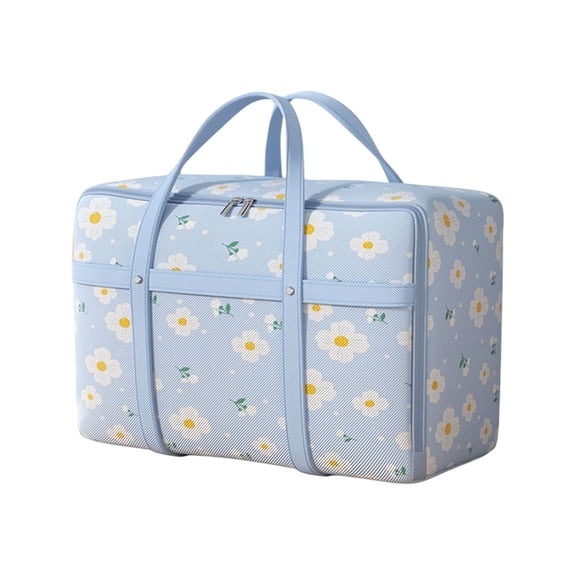 JoyMoreHome XXL Code Carry On Storage Bag with Handle and Double Zipper, Heavy Duty Foldable Reusable Storage Bag for Clothes, Toys, Bedding