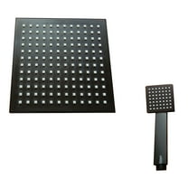 JoyMoreHome rain Shower Faucet Set Shower System Square Shower Head with Handheld, Waterfall Showerhead, Shower Faucet Trim Kits