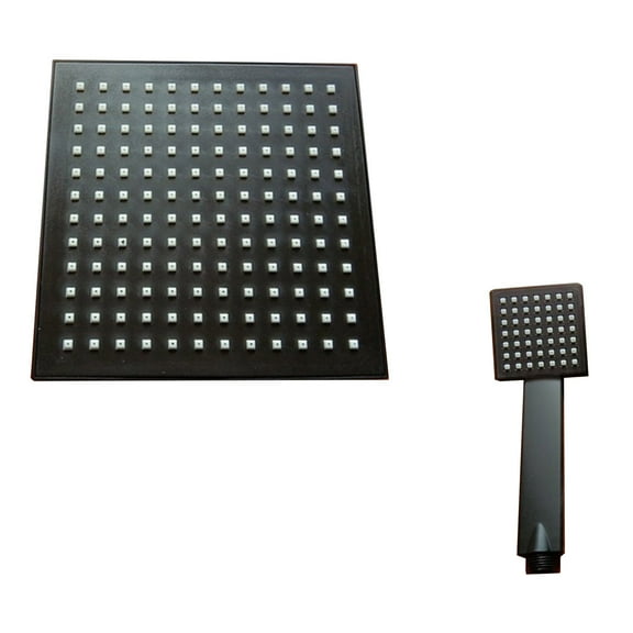 JoyMoreHome rain Shower Faucet Set Shower System Square Shower Head with Handheld, Waterfall Showerhead, Shower Faucet Trim Kits