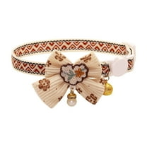 JoyMoreToys Breakaway Pet Collar with Bowknot and Bell, Adjustable Durable Pet Collar, Quick Release Pet Collars, for Small Medium Pet