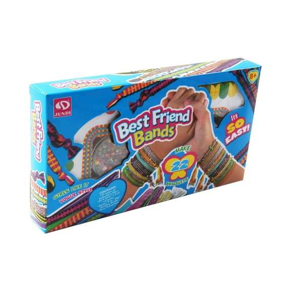JoyMoreToys DIY Best Friend Bracelet Making Kit, Colorful Knit String Maker Toys Kit, Gift for Friends