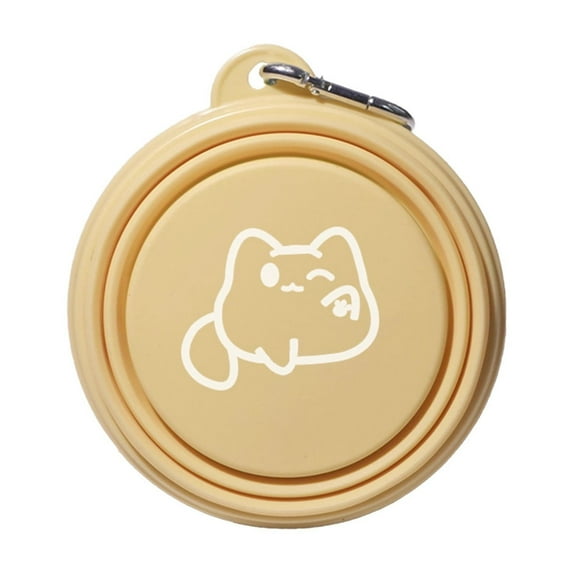 JoyMoreToys Portable Reusable Collapsible Dog Bowl with Hook, Easy to Wash, for Outdoor Camping and Hiking, Suitable for Dogs, Cats Feeding