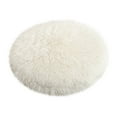 thumbnail image 1 of JoyMoreToys Soft Fluffy Round Pet Mat, Diameter 15.8 Inch, Plush Warm Cozy Pet Sleeping Pad with Non-Slip Bottom, for Home Pet Rest Sleep, 1 of 3