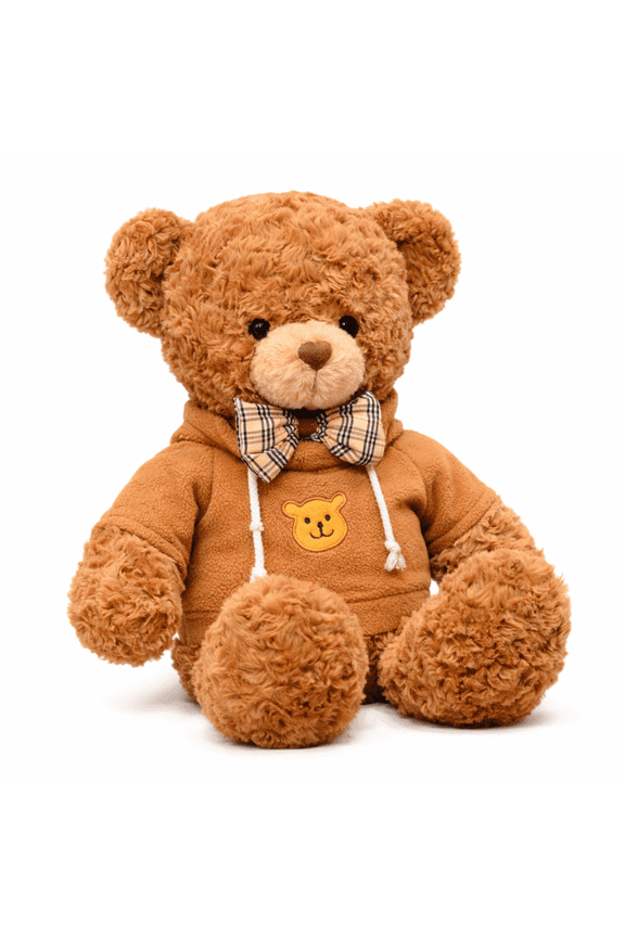 Teddy Bear Plush Toy with Hoodie Soft Stuffed Animal Decorative Gift Plush Bear for Home Decor Collection