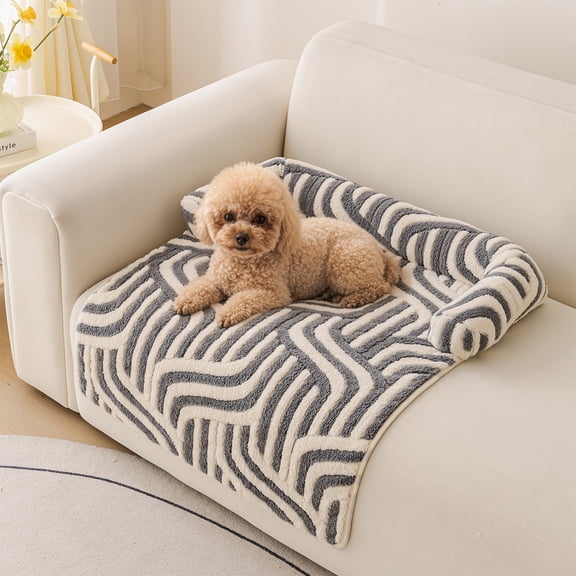 JoyPetto All‑Season Pet Bed, 31.5 x 23.6 in Soft Anti‑Scratch Non‑Slip Pet Sleeping Cushion Pad, Warm Comfortable Mat for Small Medium Dogs & Cats