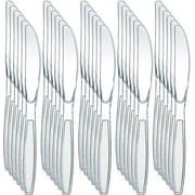 JoyServe Plastic Knife Utensil Set BPA-Free Clear Plastic Knives for Parties and Events, 180 pcs.